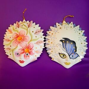 Set of Beautiful ceramic wall masks.